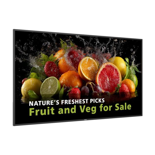 Philips - 5000 series 65BDL5050D/00 pantalla de señalización 165,1 cm (65") LCD Wifi 600 cd / m² Full HD Negro Procesador incorp