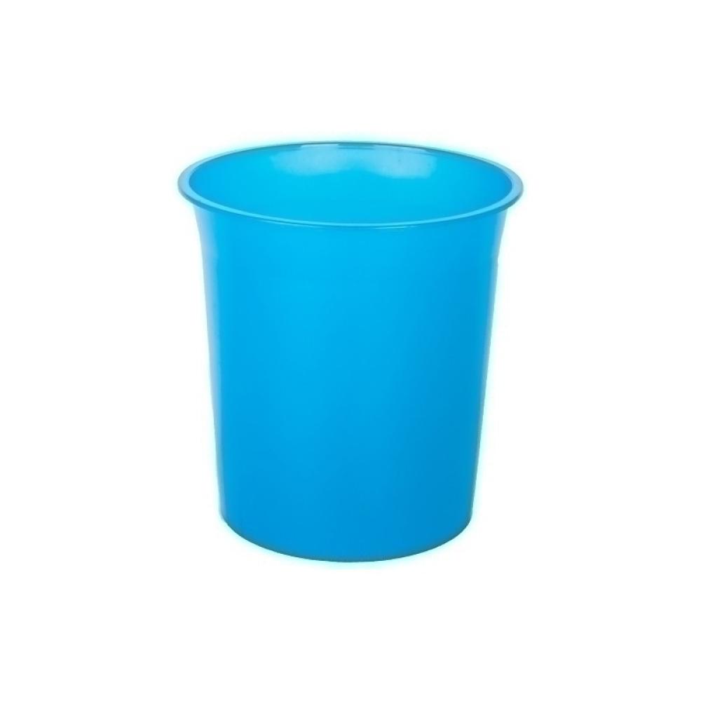 OLEF - PAPELERA PLASTICO CERRADA TRASL.AZUL