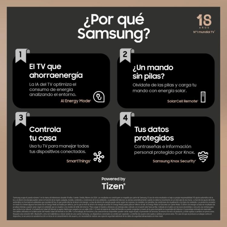 Samsung - TV DU9005 Crystal UHD 98” 4K Smart TV 2024