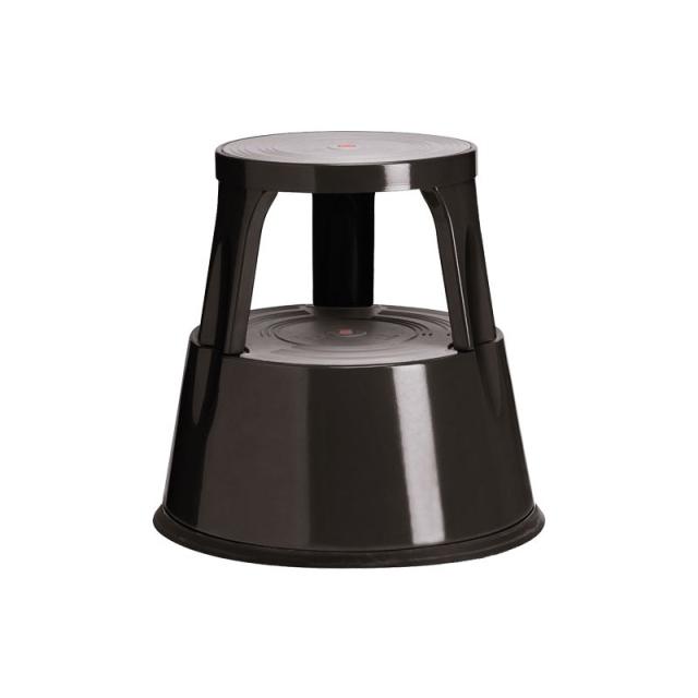 A - SERIES - TABURETE 2 PELDAÑOS MET. A-SERIES NEGRO