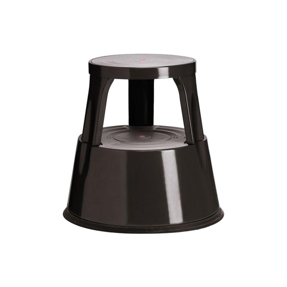 A - SERIES - TABURETE 2 PELDAÑOS MET. A-SERIES NEGRO