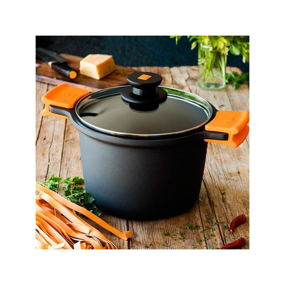 BRA - A273903 cacerola 4,1 L Alrededor Negro, Naranja