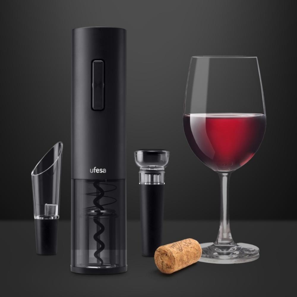 Ufesa - 73205470 sacacorchos Abridor de vino eléctrico Negro