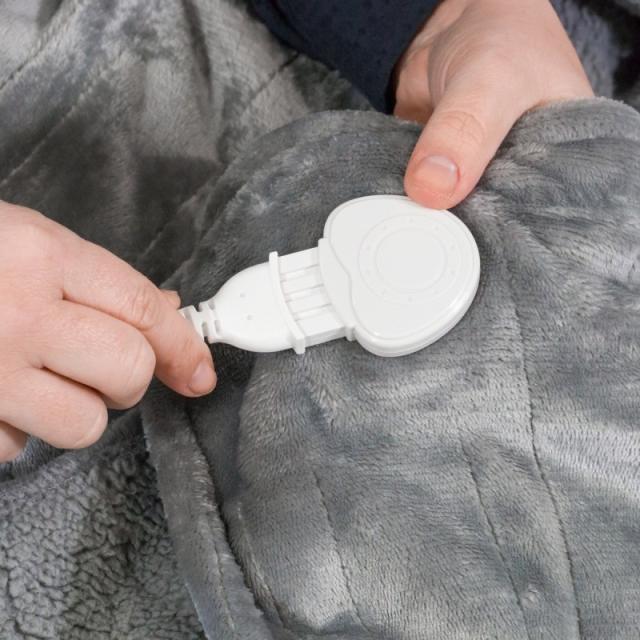 Ufesa - Softy Fleece Manta eléctrica 120 W Gris