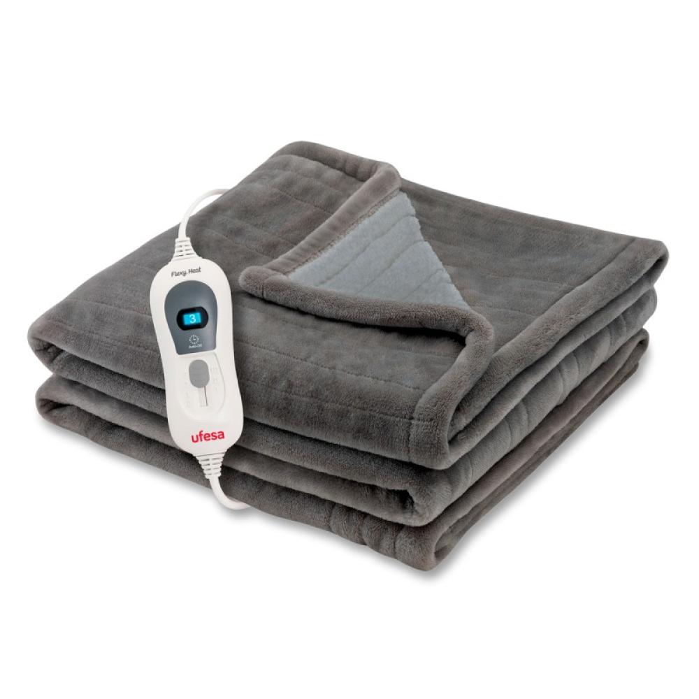 Ufesa - Softy Fleece Manta eléctrica 120 W Gris