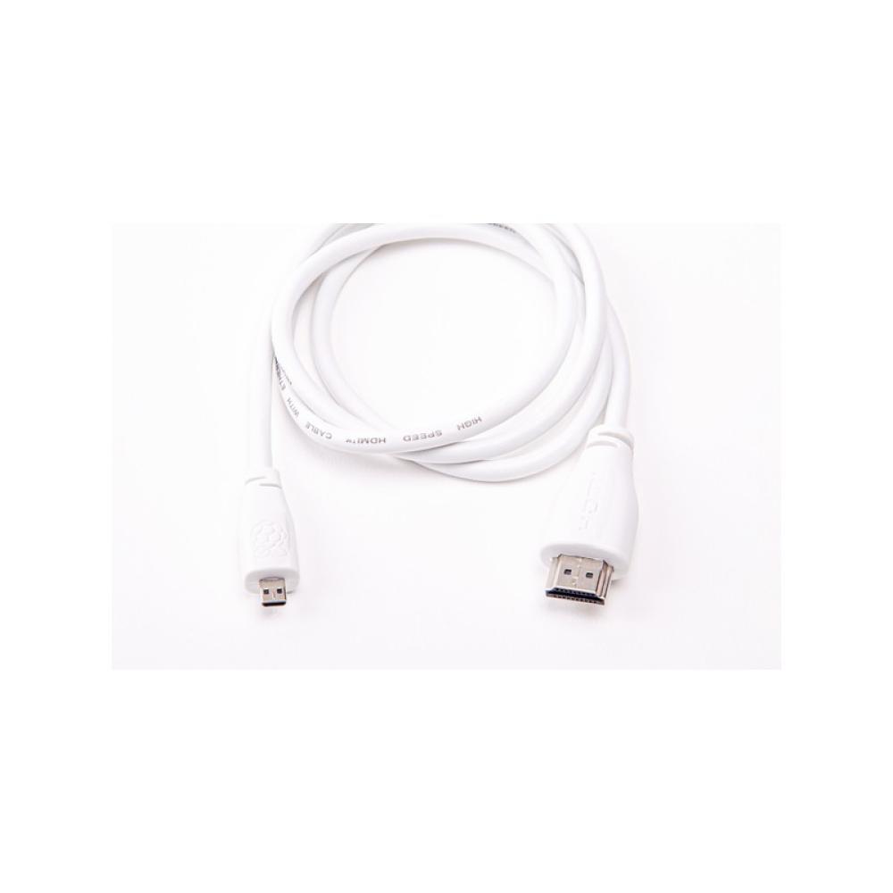 Raspberry Pi - T7689AX cable HDMI 1 m HDMI tipo A (Estándar) HDMI tipo D (Micro) Blanco