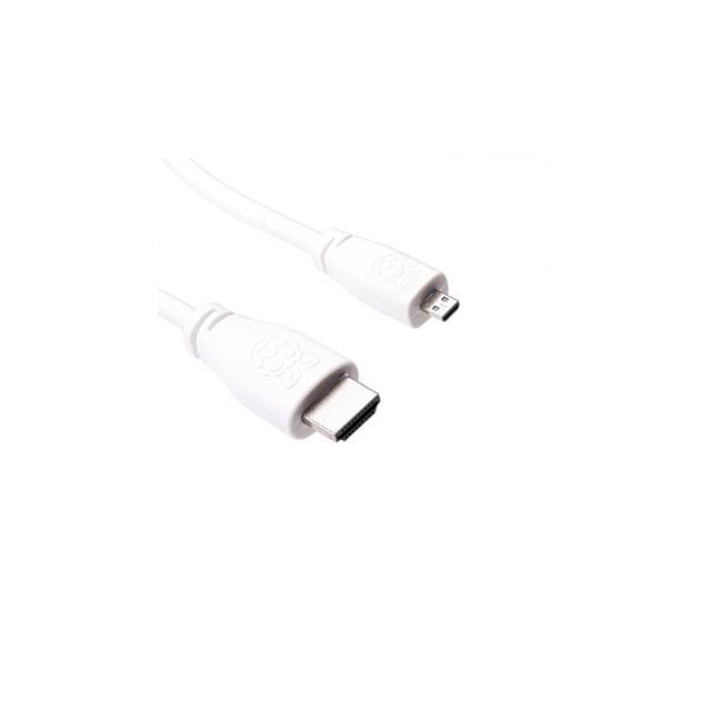 Raspberry Pi - T7689AX cable HDMI 1 m HDMI tipo A (Estándar) HDMI tipo D (Micro) Blanco
