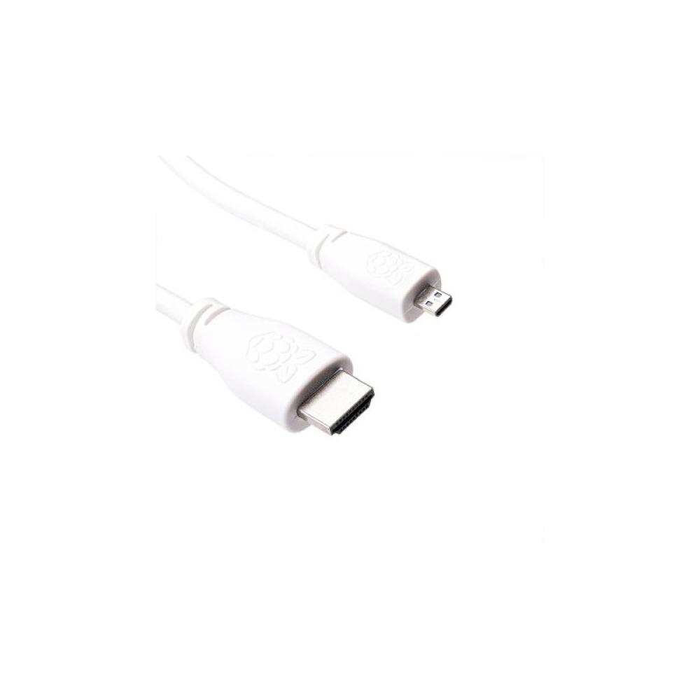 Raspberry Pi - T7689AX cable HDMI 1 m HDMI tipo A (Estándar) HDMI tipo D (Micro) Blanco