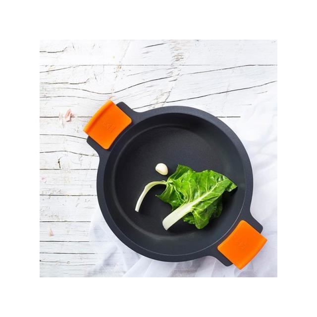 BRA - A273907 cacerola 11,1 L Alrededor Negro, Naranja