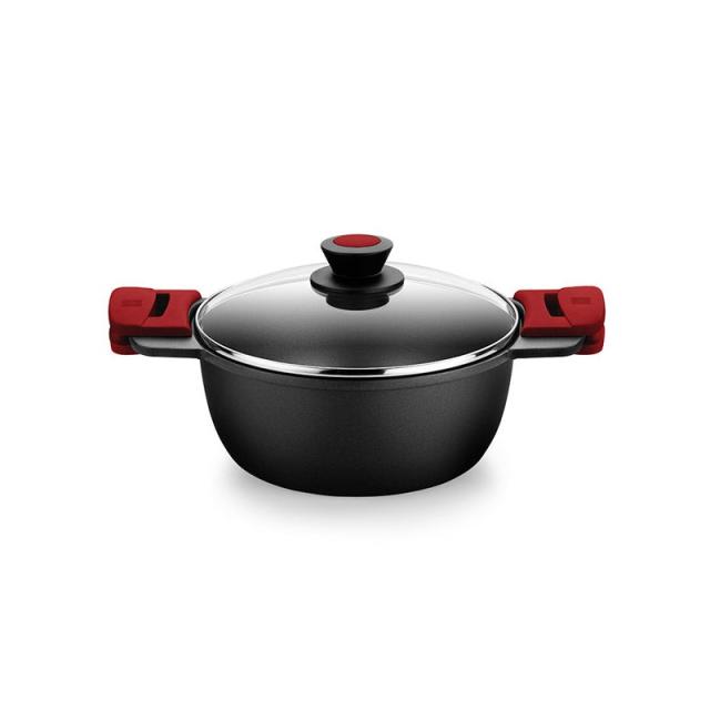 BRA - Premiere A410324 cacerola 4 L Alrededor Negro, Rojo