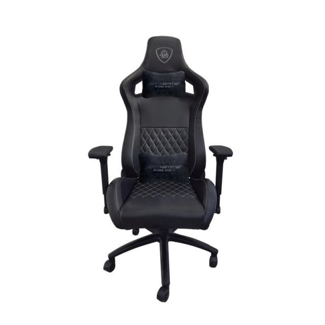 KeepOut - XSPROHAMMER Silla para videojuegos universal Asiento acolchado Negro, Gris