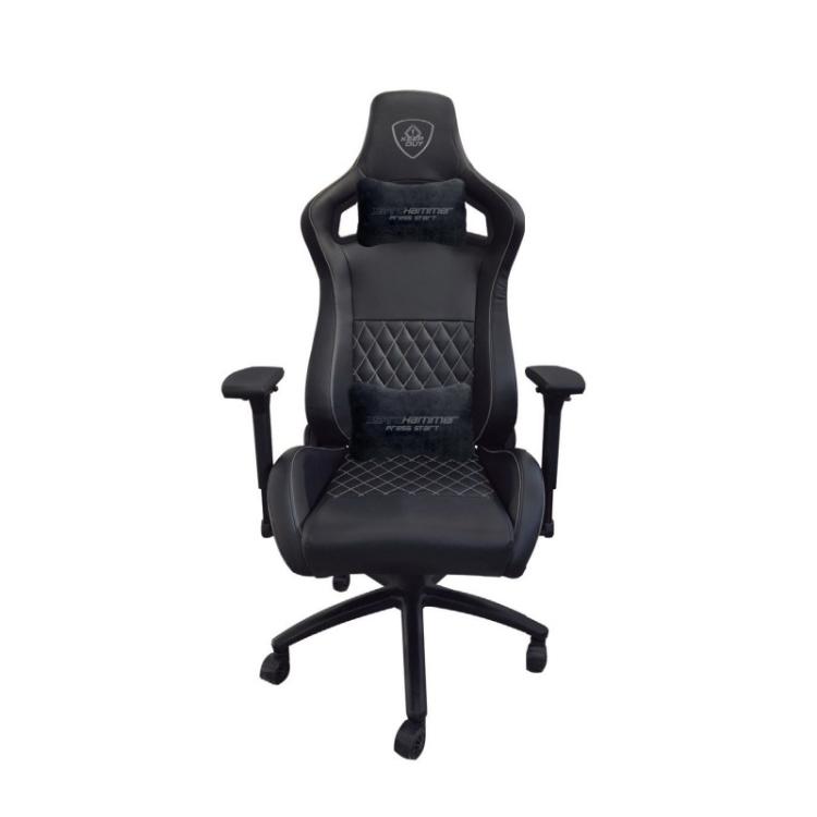 KeepOut - XSPROHAMMER Silla para videojuegos universal Asiento acolchado Negro, Gris