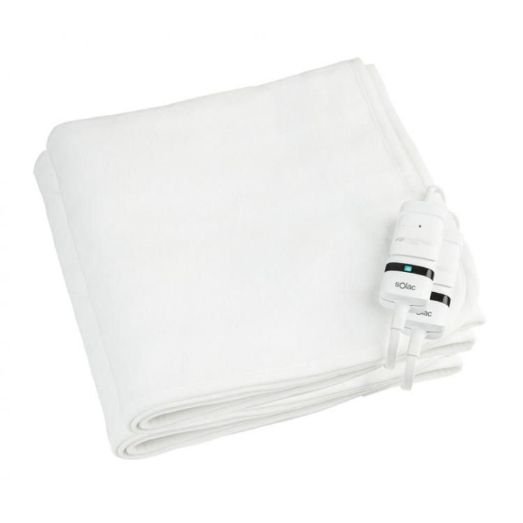 Solac - Denmark+ Manta eléctrica 60 W Blanco Tela