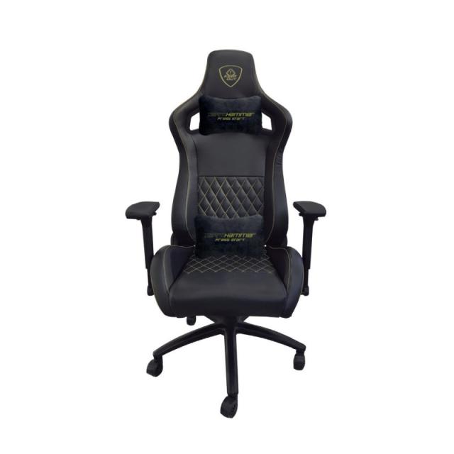 KeepOut - XSPROHAMMER Silla para videojuegos universal Asiento acolchado Negro, Verde