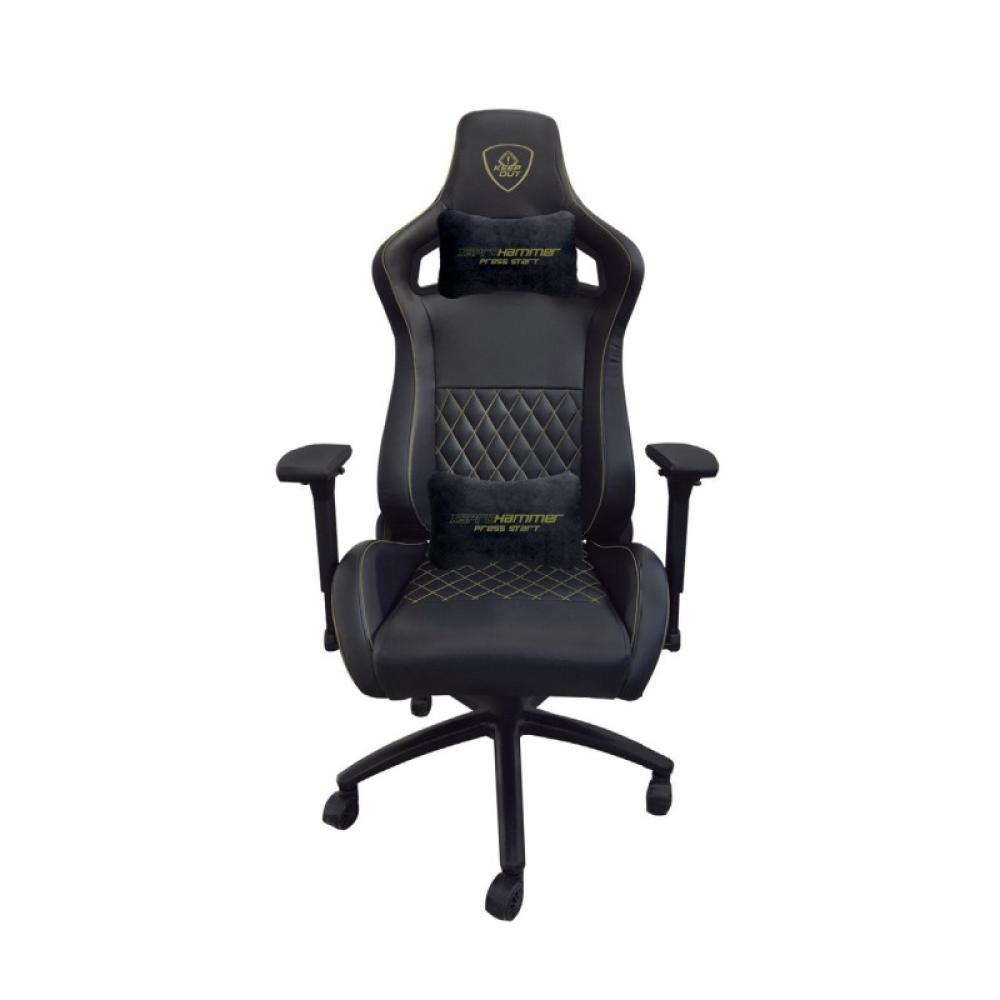KeepOut - XSPROHAMMER Silla para videojuegos universal Asiento acolchado Negro, Verde