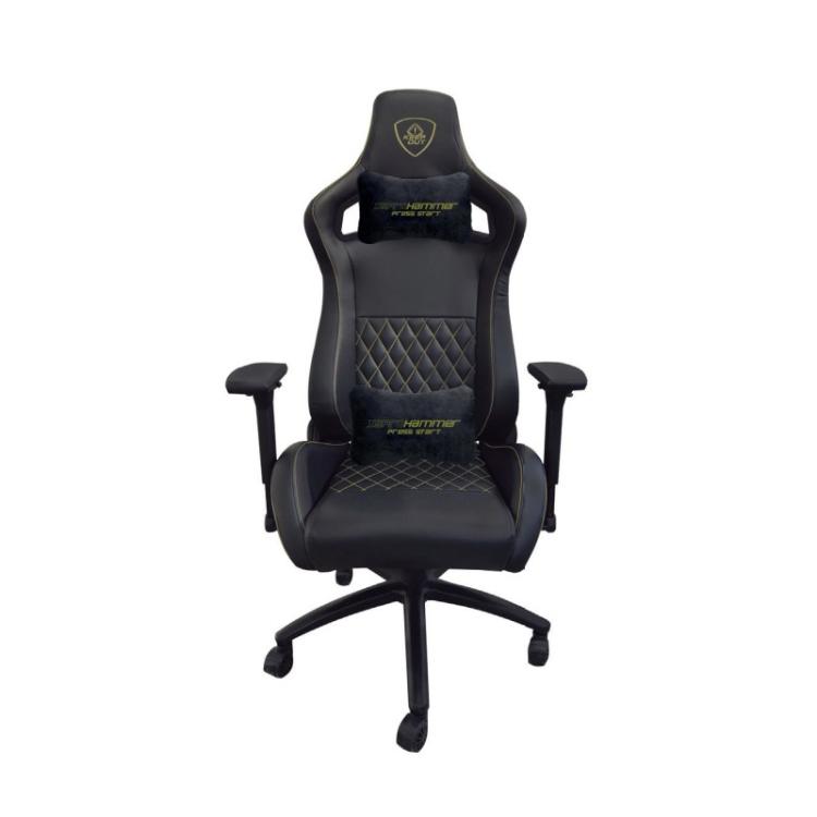 KeepOut - XSPROHAMMER Silla para videojuegos universal Asiento acolchado Negro, Verde