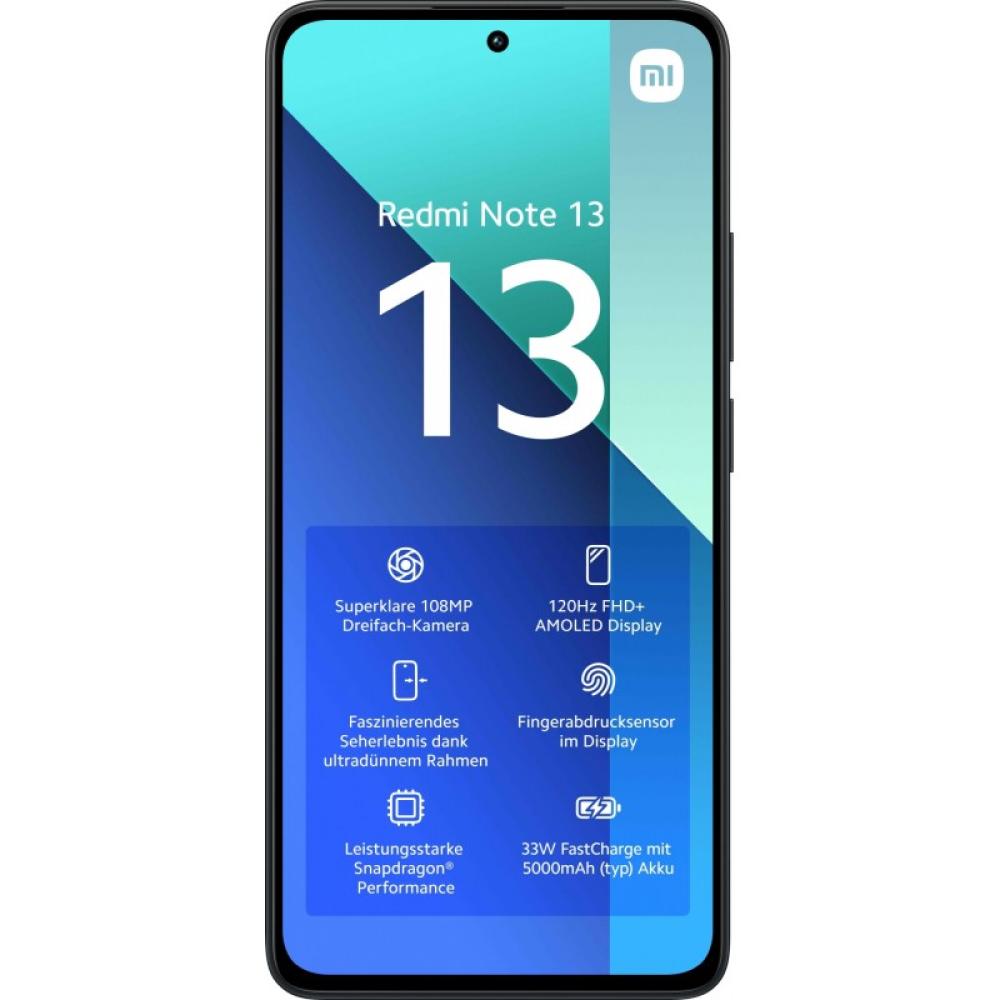 Xiaomi - Redmi Note 13 16,9 cm (6.67") Ranura híbrida Dual SIM Android 13 4G USB Tipo C 6 GB 128 GB 5000 mAh Negro