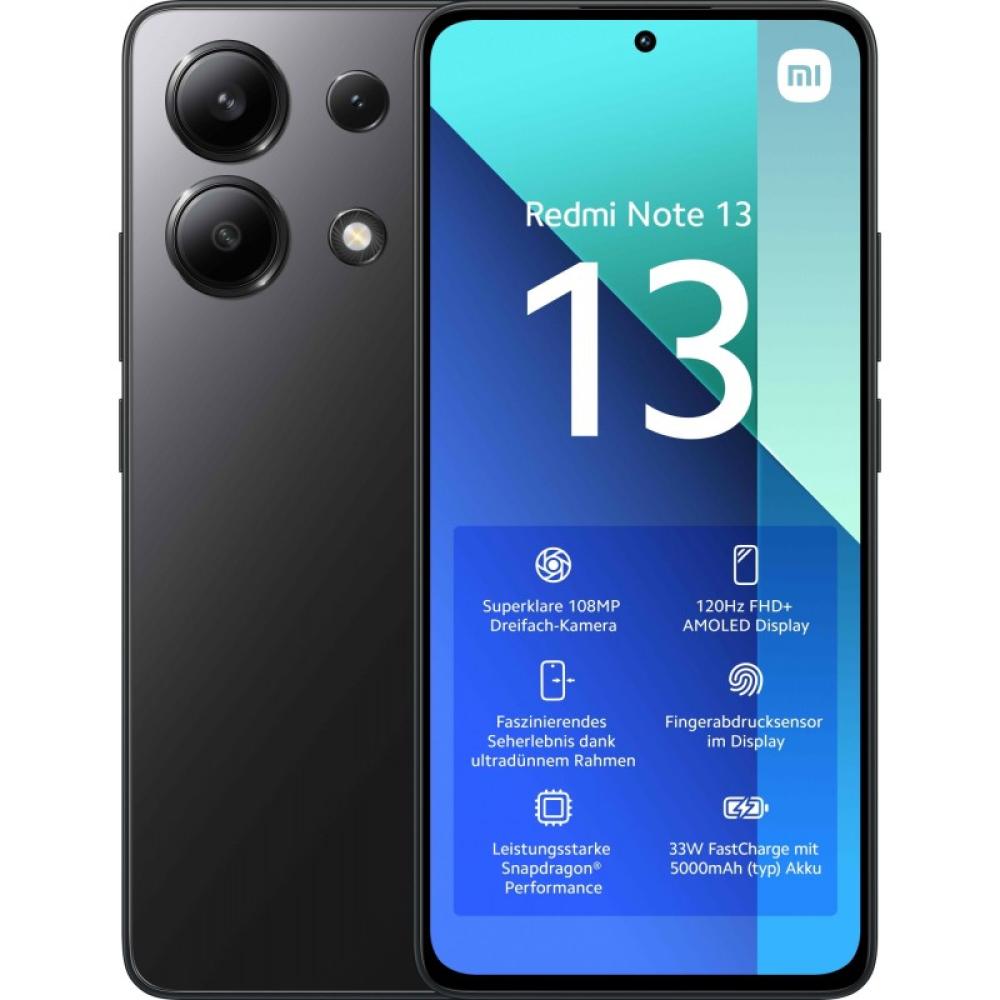 Xiaomi - Redmi Note 13 16,9 cm (6.67") Ranura híbrida Dual SIM Android 13 4G USB Tipo C 6 GB 128 GB 5000 mAh Negro