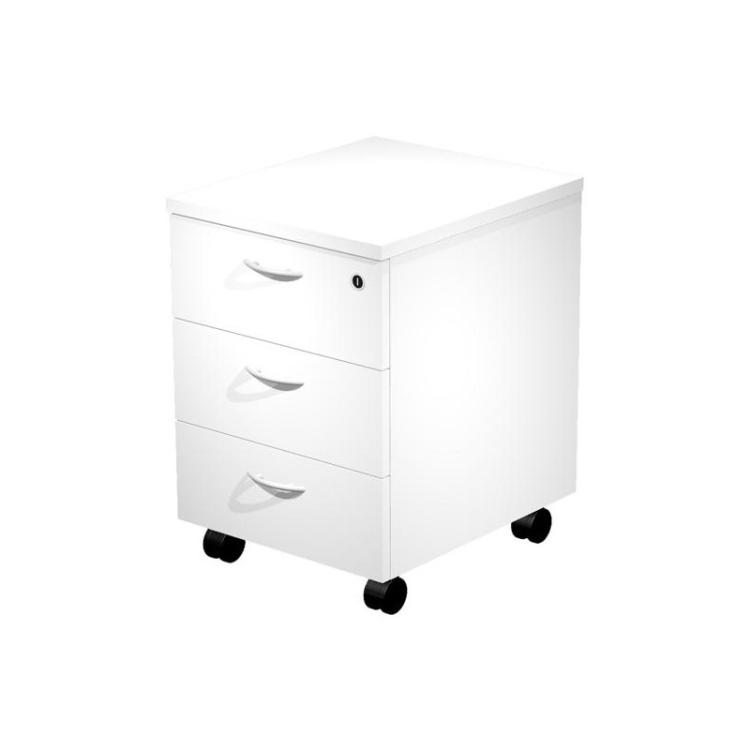 Artexport - ARTEXPORT CAJONERA PRESTO 3 CAJONES C/RUEDAS GUÍAS METÁLICAS CERRADURA BLANCO -DESMONTADO-