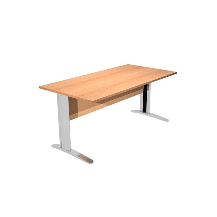 Artexport - ARTEXPORT MESA ESCRITORIO PRESTO 160 CON PATAS DE METAL TABLERO 22MM HAYA