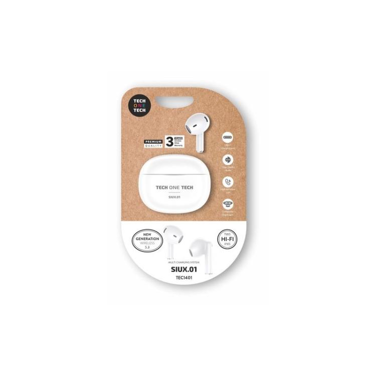 TECH ONE TECH - AURICULARES TECHONE SIUX.01 BLUET. BLANC