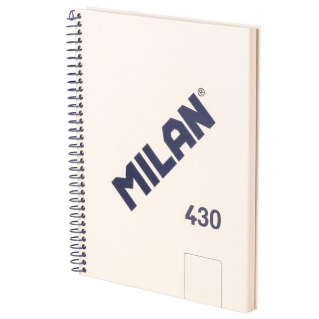 Milan - 57151E80BG cuaderno y block A5 80 hojas Beige - Pack de 3 unidades