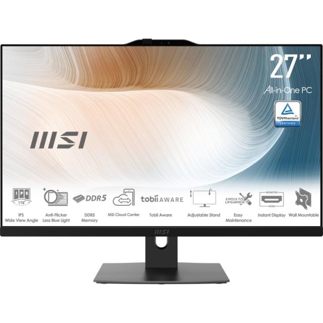 MSI - MODERN AM272P 1M-1096ES All-in-One PC Intel Core 7 150U 68,6 cm (27") 1920 x 1080 Pixeles PC todo en uno 16 GB DDR5-SDRAM