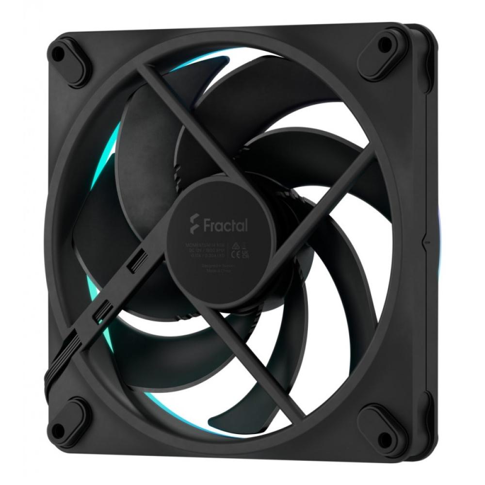 Fractal Design - Momentum 14 RGB Carcasa del ordenador Ventilador 14 cm Negro 3 pieza(s)