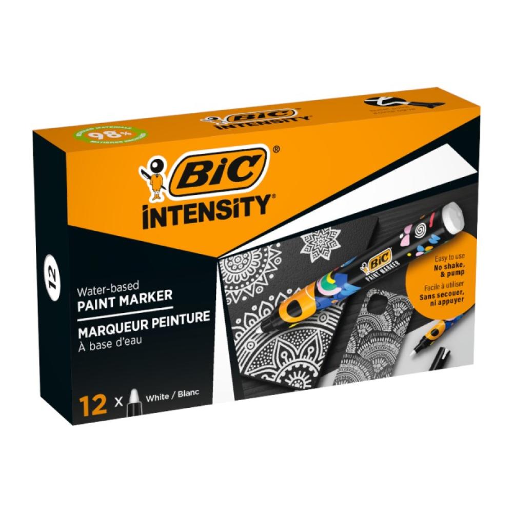 BIC - Intensity marcador 12 pieza(s) Punta redonda Blanco