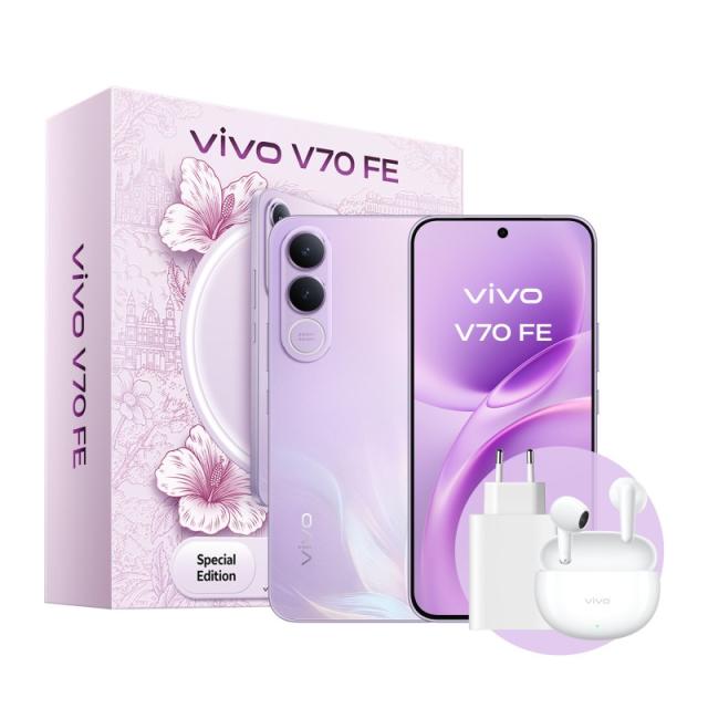 VIVO - V70 Fe 17,4 cm (6.83") SIM doble Android 16.0 5G USB Tipo C 8 GB 512 GB 7000 mAh Púrpura