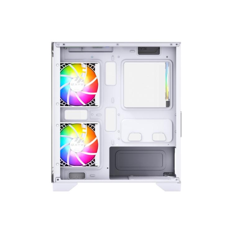 XYZ - TITANIUM VIEW LITE Cristal Templado, 6x Ventiladores A-RGB de 120 mm, PWM, Controlador Integrado, Diseño Panorámico 2D, Ti