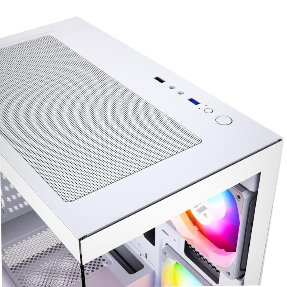 XYZ - TITANIUM VIEW LITE Cristal Templado, 6x Ventiladores A-RGB de 120 mm, PWM, Controlador Integrado, Diseño Panorámico 2D, Ti