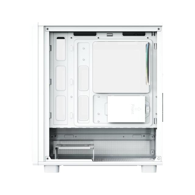 XYZ - ATOM, Cristal Templado, Malla, 3x Pulsar 120mm A-RGB, PWM, Tipo C, M-ATX, Blanca