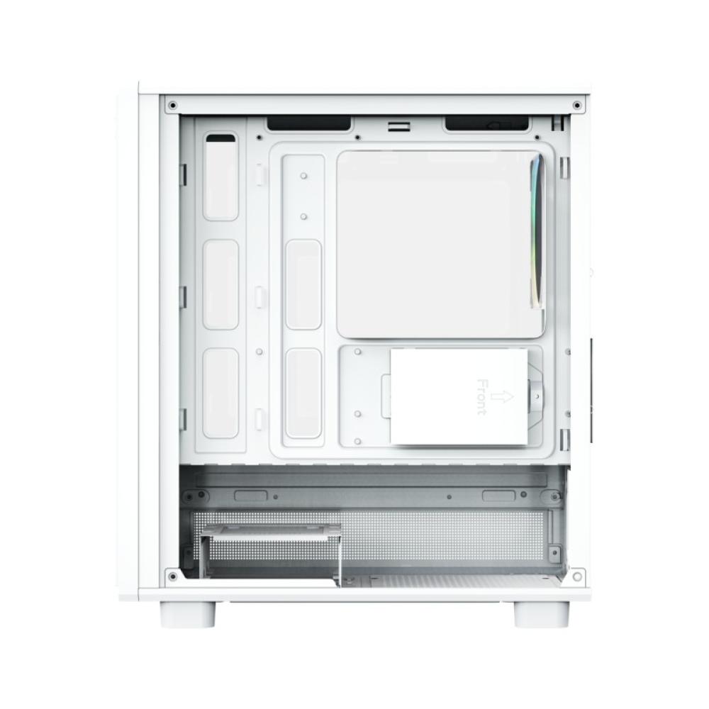 XYZ - ATOM, Cristal Templado, Malla, 3x Pulsar 120mm A-RGB, PWM, Tipo C, M-ATX, Blanca