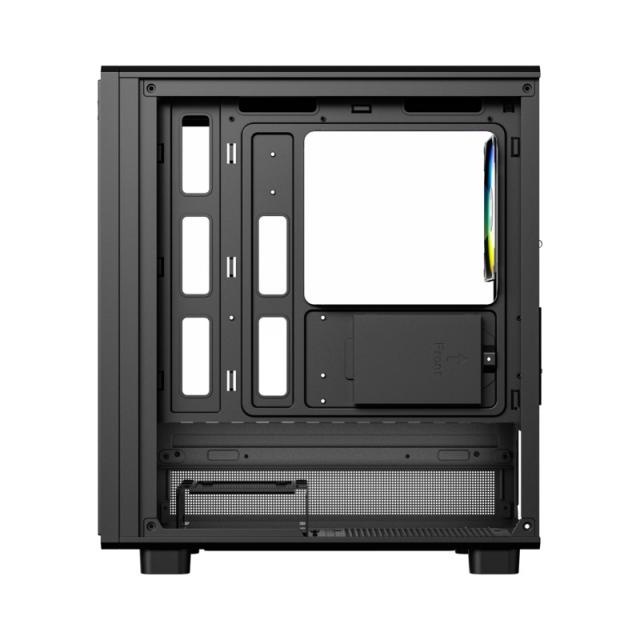 XYZ - ATOM, Cristal Templado, Malla, 3x Pulsar 120mm A-RGB, PWM, Tipo C, M-ATX, Negra