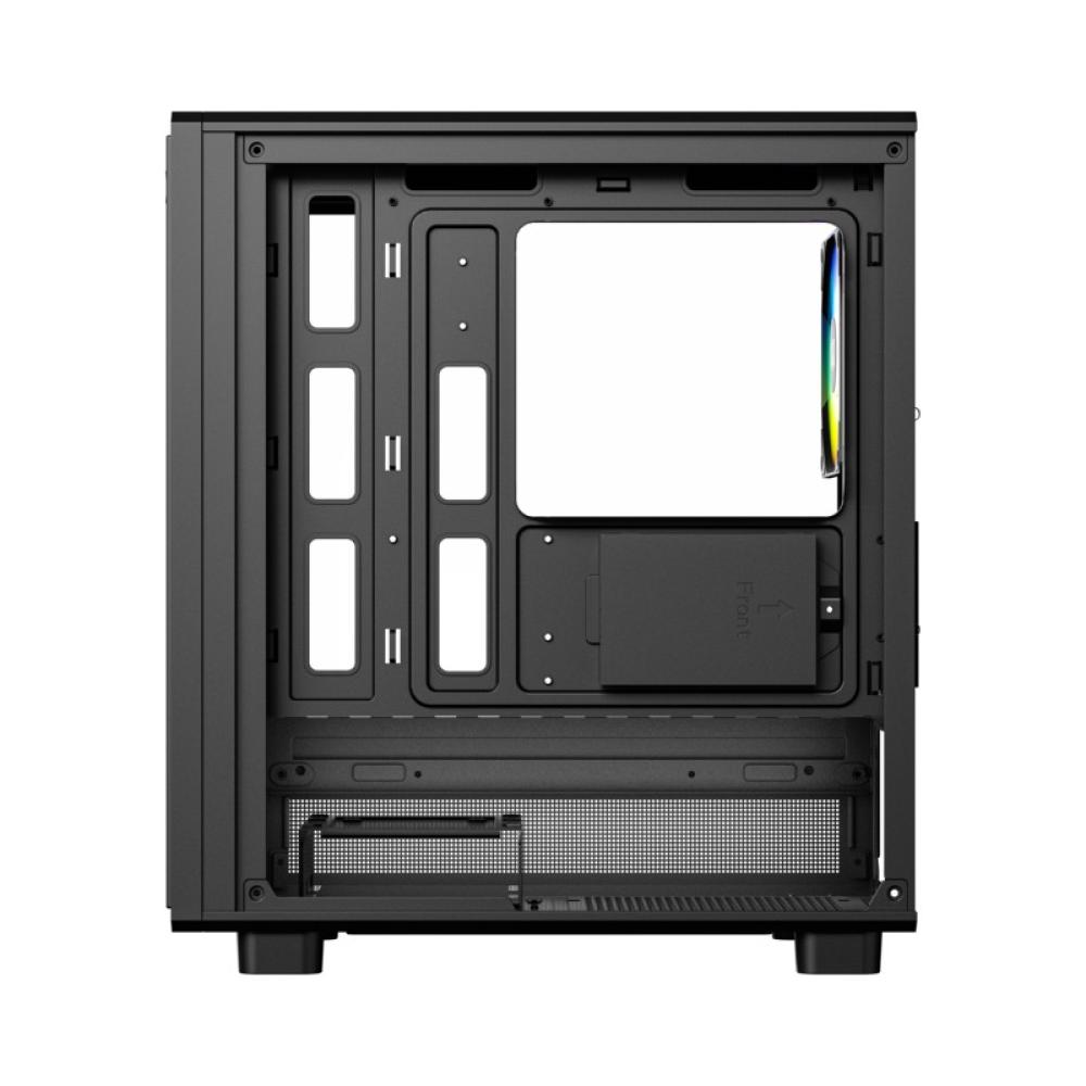 XYZ - ATOM, Cristal Templado, Malla, 3x Pulsar 120mm A-RGB, PWM, Tipo C, M-ATX, Negra