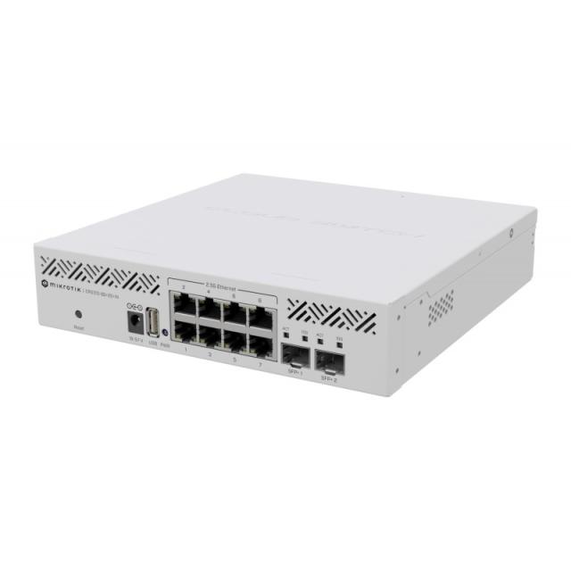 Mikrotik - CRS310-8G+2S+IN: L3 Smart Switch Gestionado 2.5G Ethernet (100/1000/2500) 1U Blanco