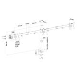 Neomounts - FPMA-D550D3BLACK Brazo de monitor 10-27"