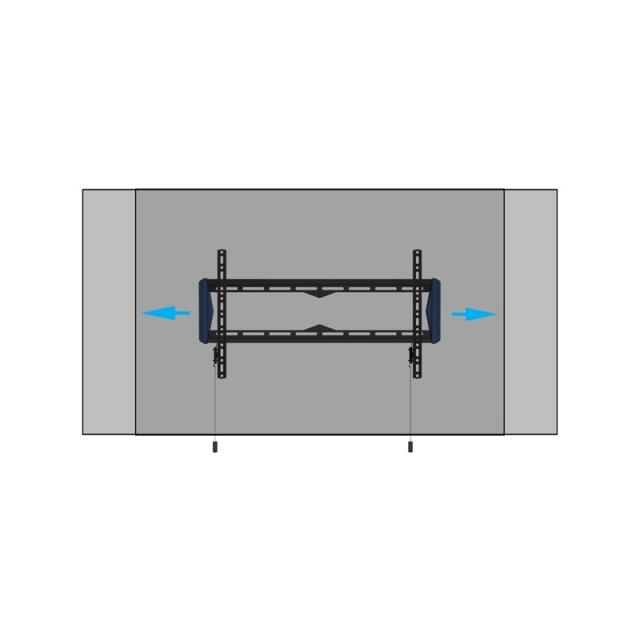 B-Tech - Elements Fixed 600 Flat 2,03 m (80") Pared Negro, Azul