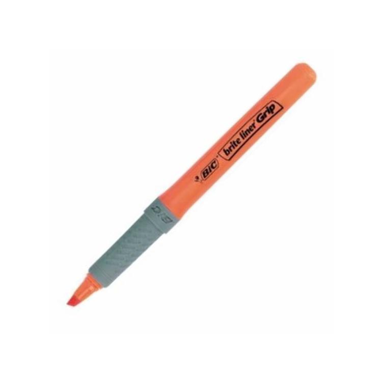 BIC - Brite Liner Grip marcador 1 pieza(s) Naranja Punta de cincel 811933