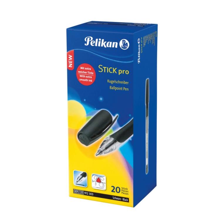 Pelikan - 912303 bolígrafo Negro 20 pieza(s)