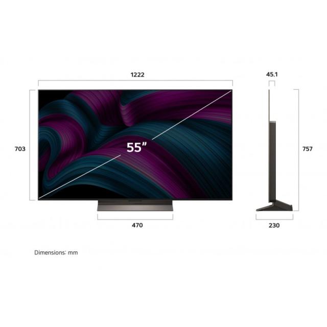 LG - OLED evo AI OLED55C56LB 139,7 cm (55") 4K Ultra HD Smart TV Wifi Marrón