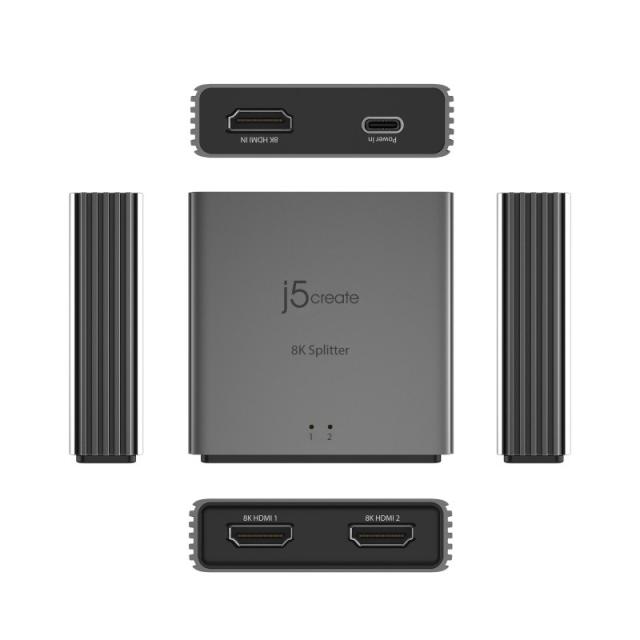 j5create - Divisor HDMI™ 2.1 8K de 2 Vías