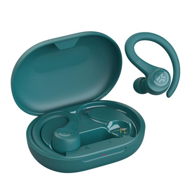 JLab - Go Air Sport Auriculares True Wireless Stereo (TWS) gancho de oreja Deportes Bluetooth Verde azulado