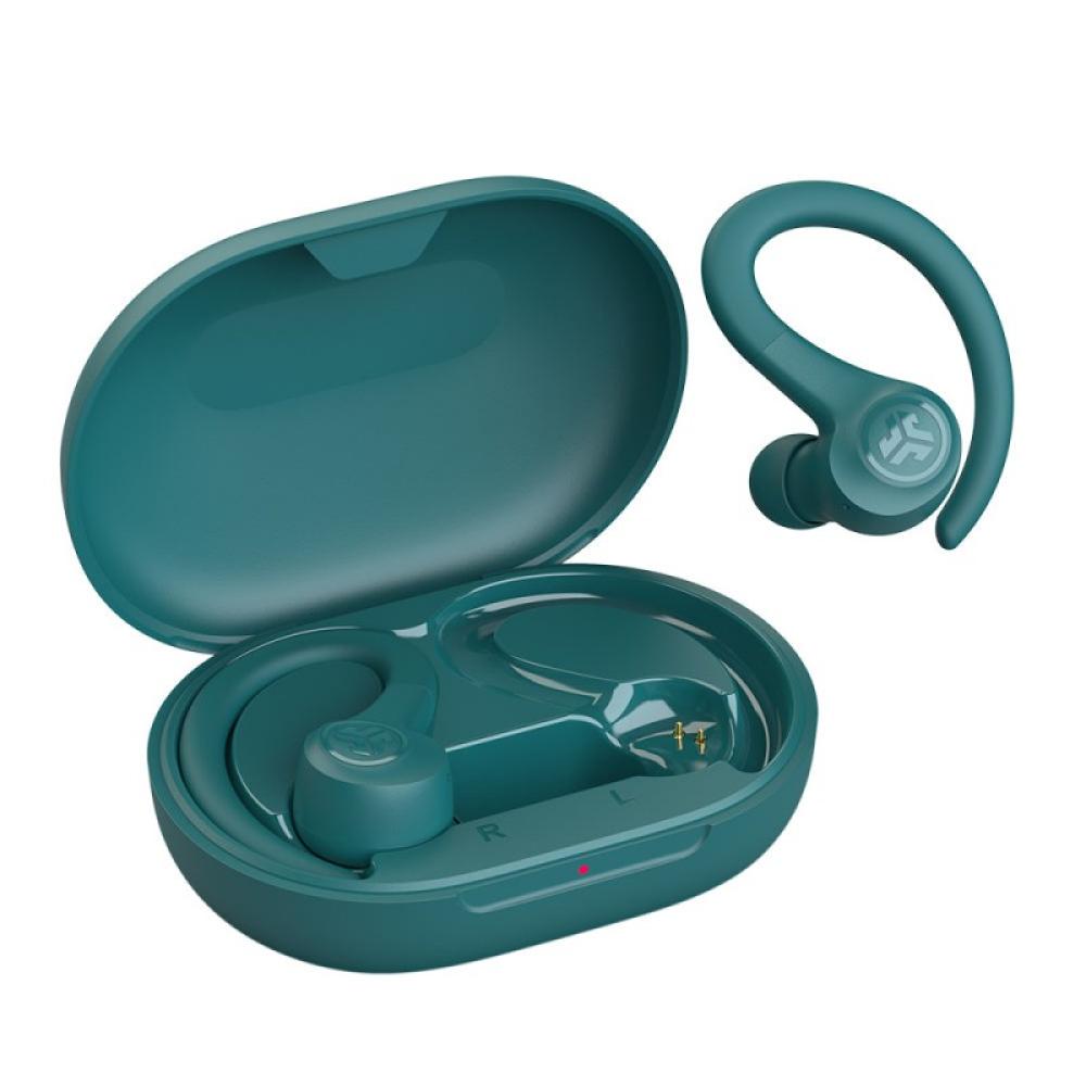 JLab - Go Air Sport Auriculares True Wireless Stereo (TWS) gancho de oreja Deportes Bluetooth Verde azulado