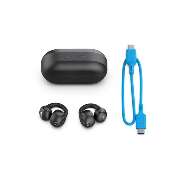 JLab - Flex Auriculares True Wireless Stereo (TWS) Clip de oreja, Dentro de oído Deportes Bluetooth Negro