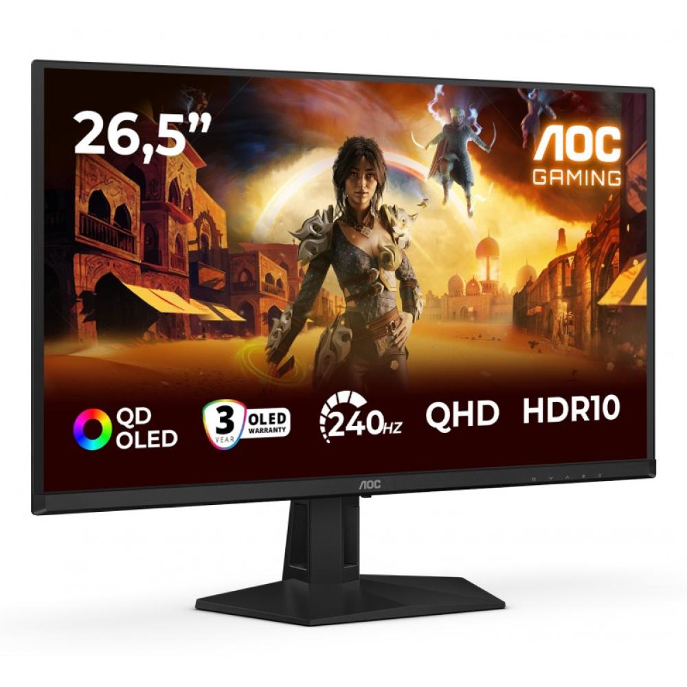 AOC - G4 Q27G41ZDF pantalla para PC 67,3 cm (26.5") 2560 x 1440 Pixeles Quad HD QD-OLED Negro, Rojo