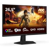 AOC - G4 Q27G41ZDF pantalla para PC 67,3 cm (26.5") 2560 x 1440 Pixeles Quad HD QD-OLED Negro, Rojo