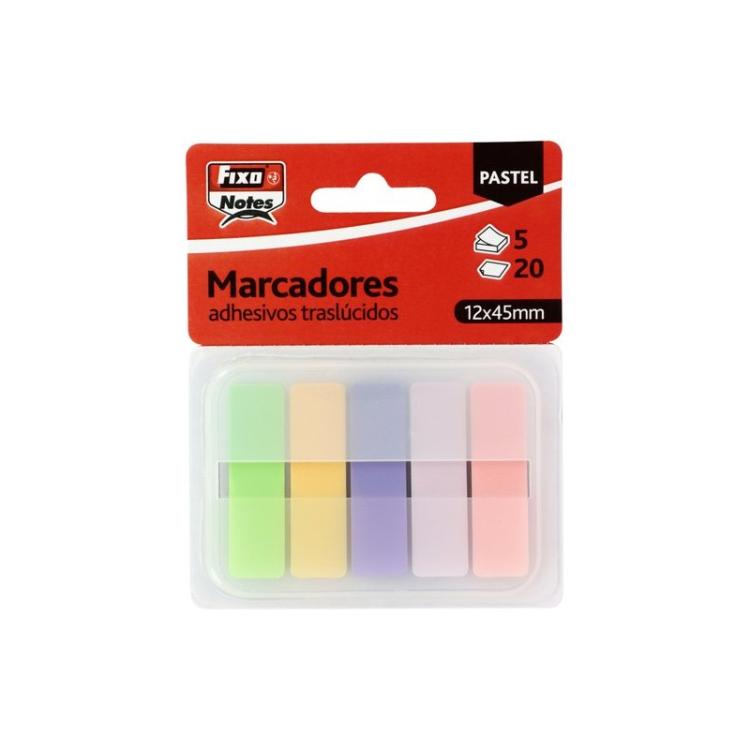 Fixo - BANDERITAS ADHES. FIXO 12x45 PASTEL P/5