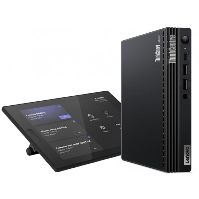 Lenovo - ThinkSmart Tiny Kit Intel® Core™ i3 i3-13100T 16 GB DDR4-SDRAM 256 GB SSD Windows 11 IoT Enterprise Mini PC Negro